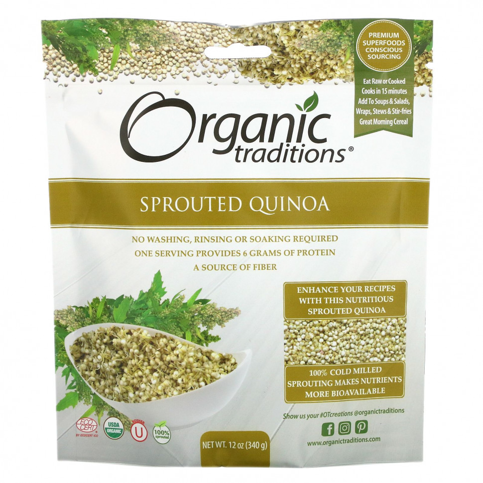 ���� ������ (Iherb) Organic Traditions, ��������� �����, 12 ����� (340 �), ������ �� 1910 ���