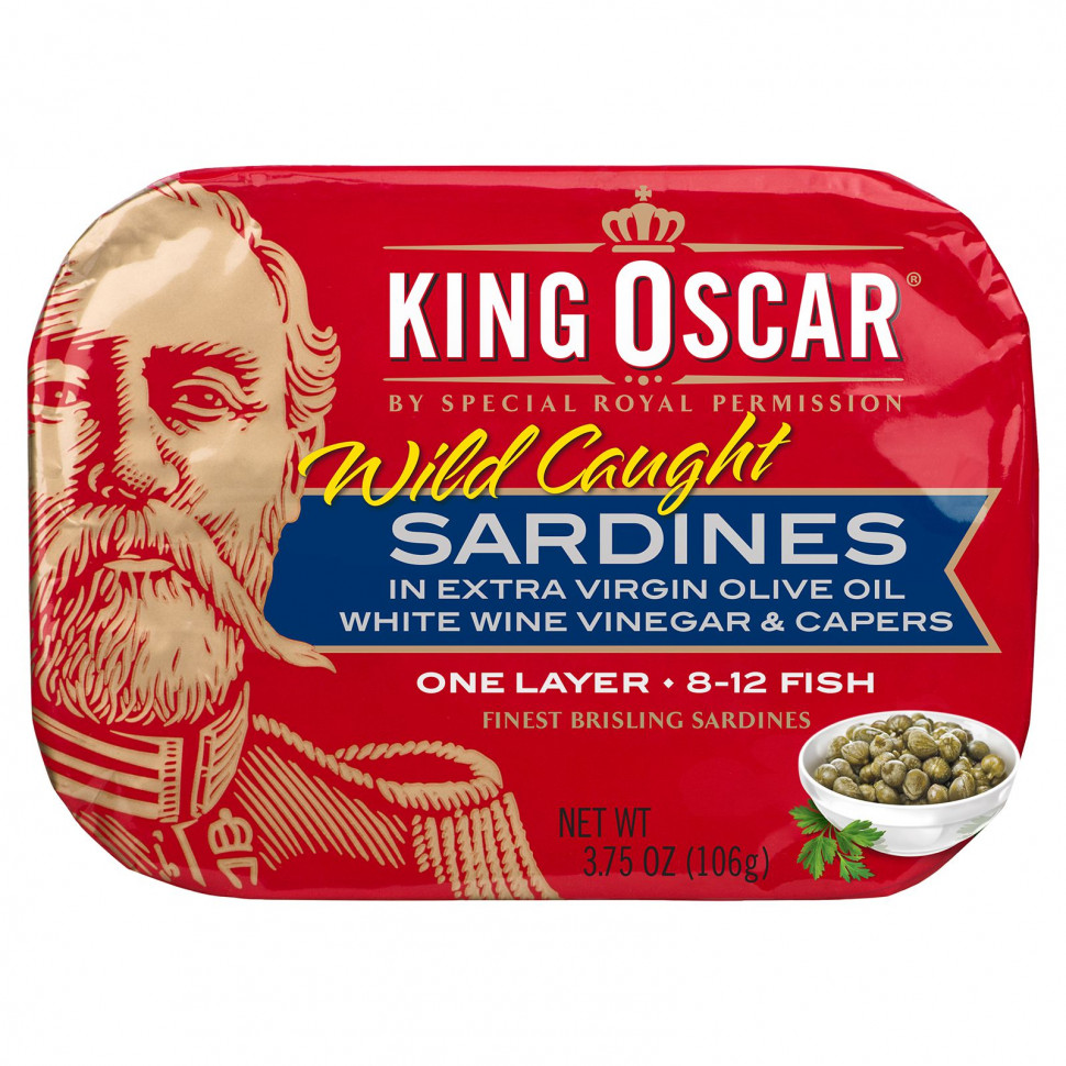 ���� ������ (Iherb) King Oscar, ����� ������� � ��������� ����� ������� ������, ����� ������ ����� � �������, 106 � (3,75 �����), ������ �� 770 ���