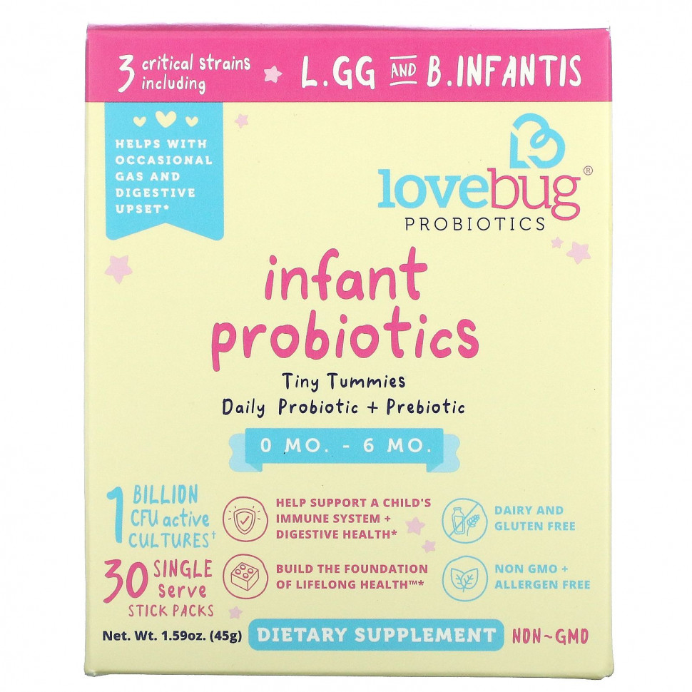   (Iherb) LoveBug Probiotics,      06 , 1  , 30    ,  1,5  (0,05 )    -     , -, 