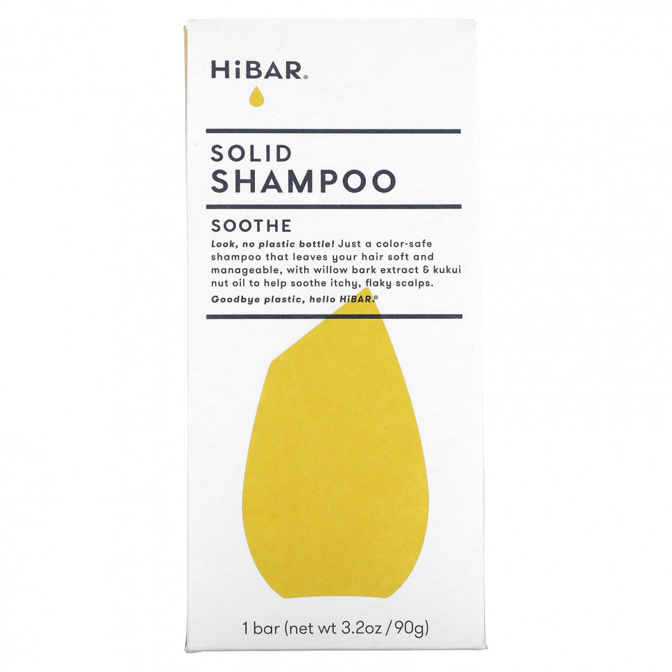   (Iherb) HiBAR, Solid Shampoo, Soothe, 1 ., 90  (3,2 ),   2540 