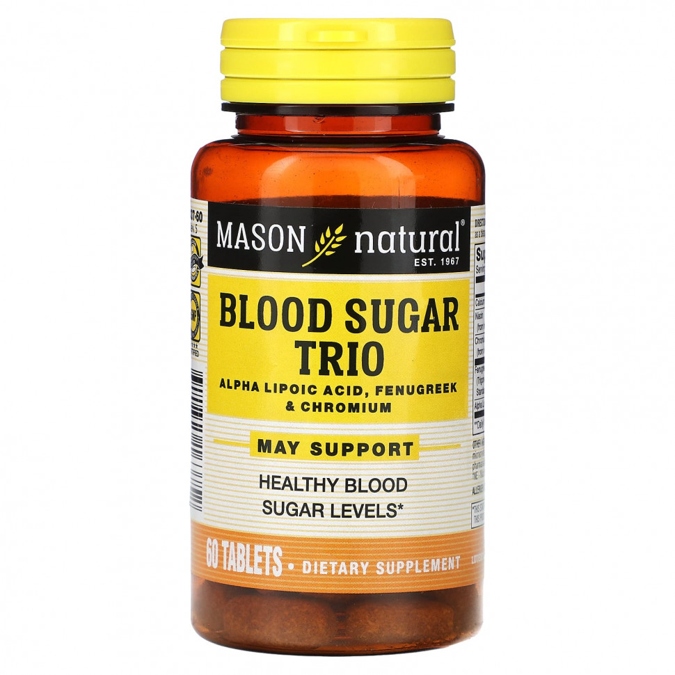   (Iherb) Mason Natural, Blood SugarTrio, 60     -     , -, 