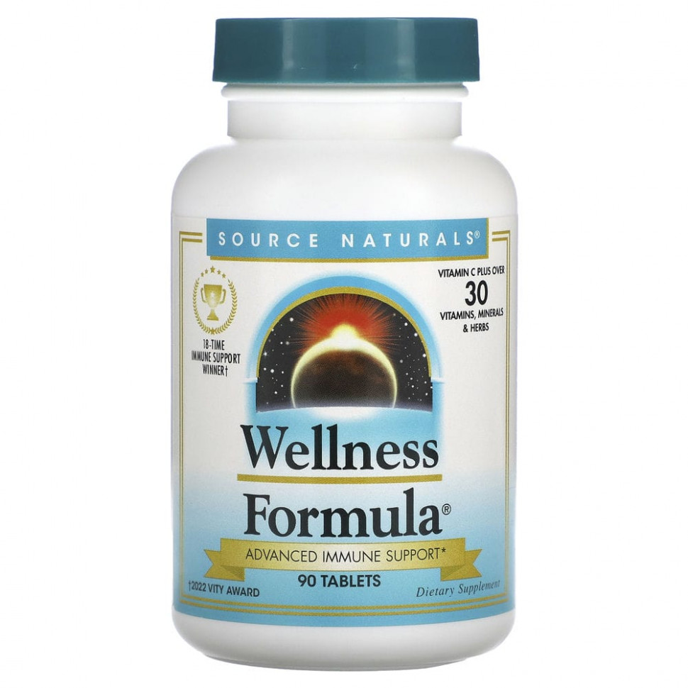 ���� ������ (Iherb) Source Naturals, Wellness Formula, 90 ��������, ������ �� 3980 ���