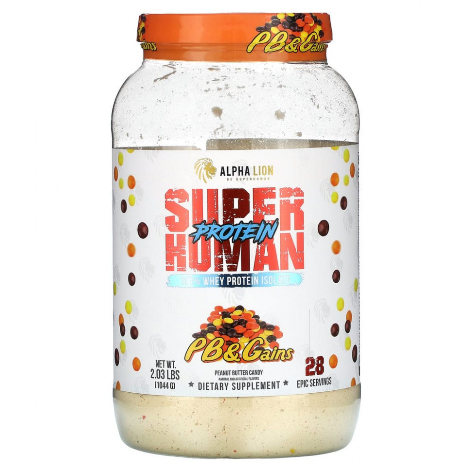   (Iherb) ALPHA LION, SuperHuman Protein, PB & Gains,    , 1044  (2,03 )    -     , -, 