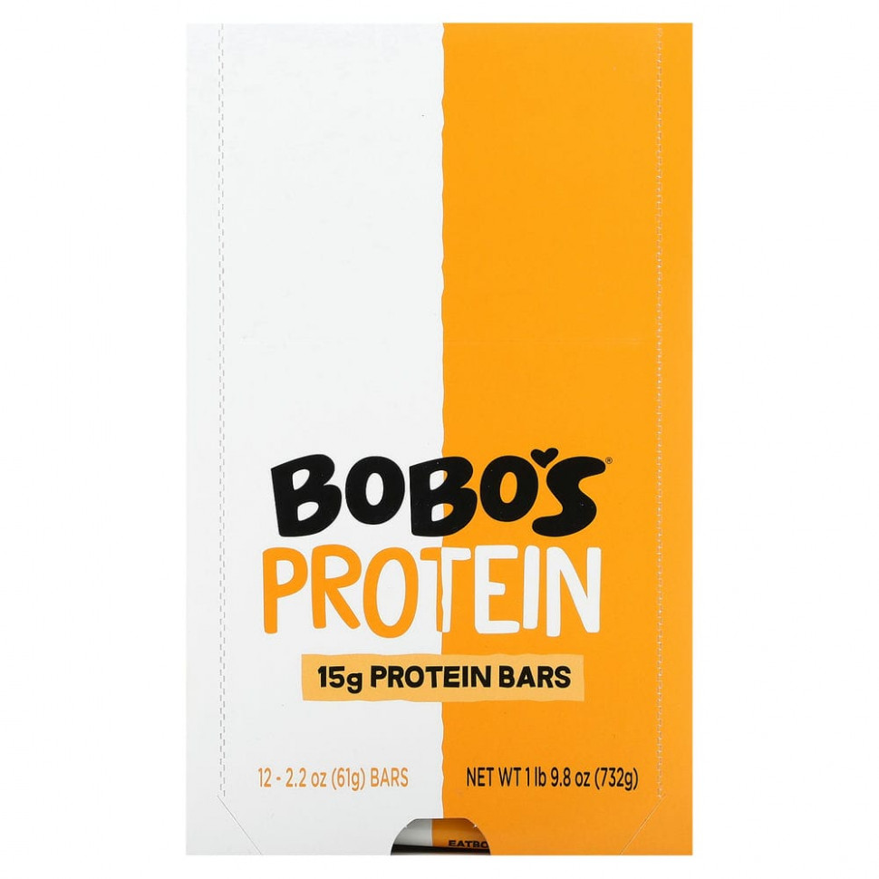   (Iherb) Bobo's Oat Bars, Protein Bars,     , 12 , 61  (2,2 )    -     , -, 