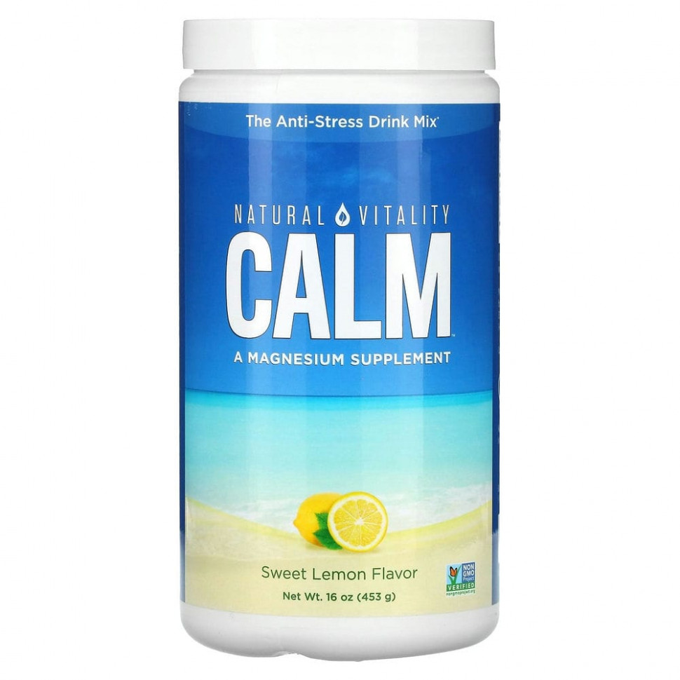 ���� ������ (Iherb) Natural Vitality, CALM, ����� ��� ������������� ����������-�������, ������� �����, 453 � (16 �����), ������ �� 5980 ���