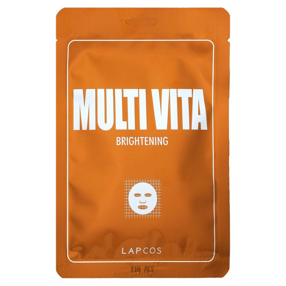 ���� ������ (Iherb) Lapcos, Multi Vita Beauty Sheet Mask, ����������� �����, 1 ��., 25 �� (0,84 ����. �����), ������ �� 590 ���