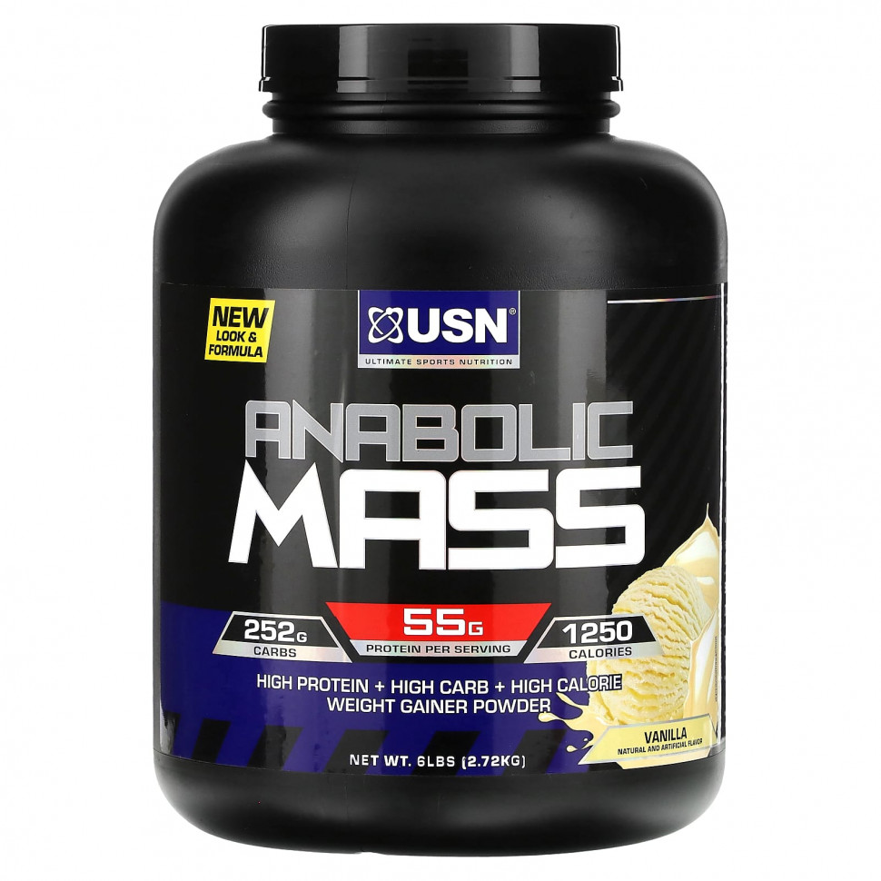 ���� ������ (Iherb) USN, Anabolic Mass, ������, 2,72 �� (6 ������), ������ �� 11480 ���