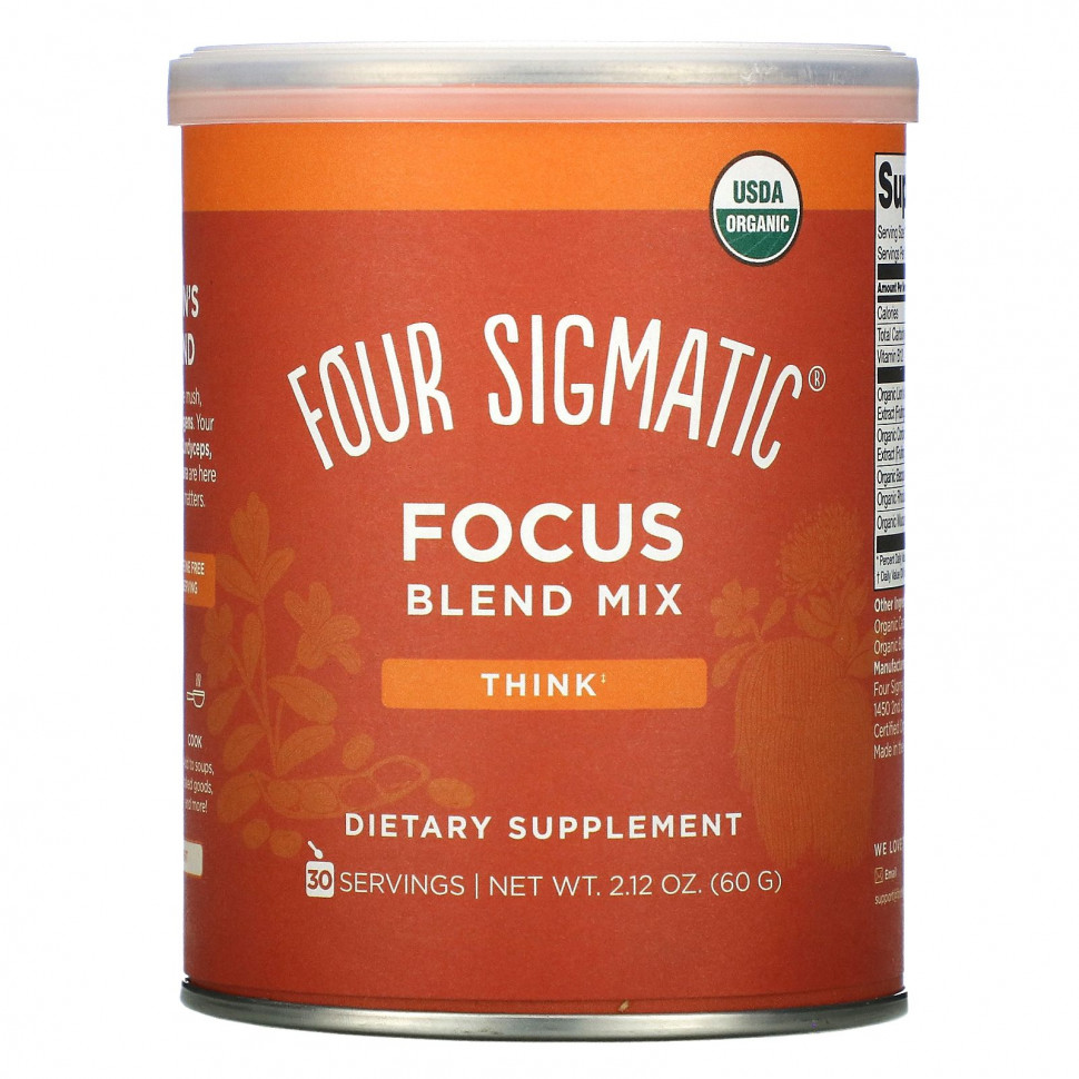   (Iherb) Four Sigmatic,  Focus Blend, 2,12  (60 )    -     , -, 