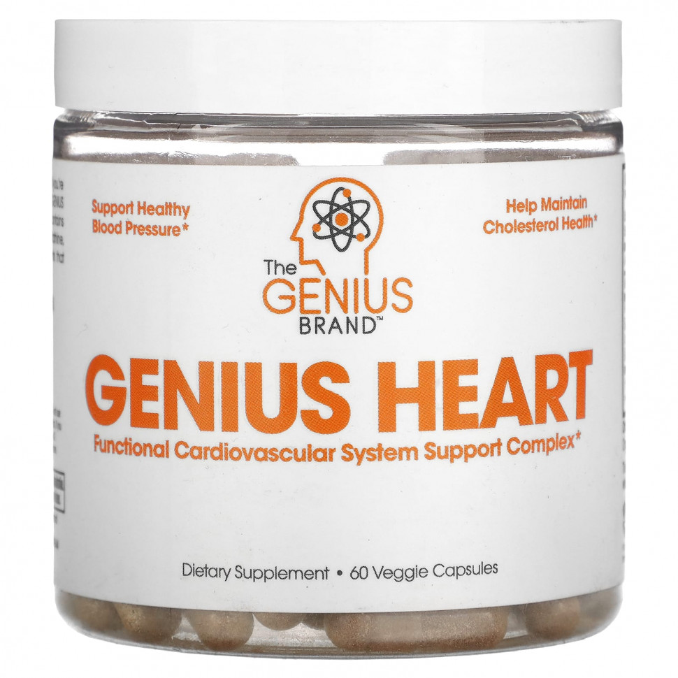 ���� ������ (Iherb) The Genius Brand, Genius Heart, 60 ������������ ������, ������ �� 7740 ���