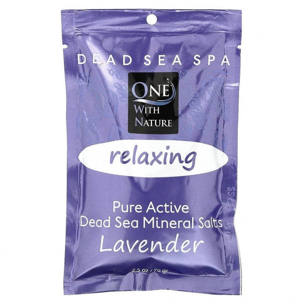 ���� ������ (Iherb) One with Nature, Dead Sea Spa, ����������� ����, ������������� ��������, �������, 70 �, ������ �� 570 ���