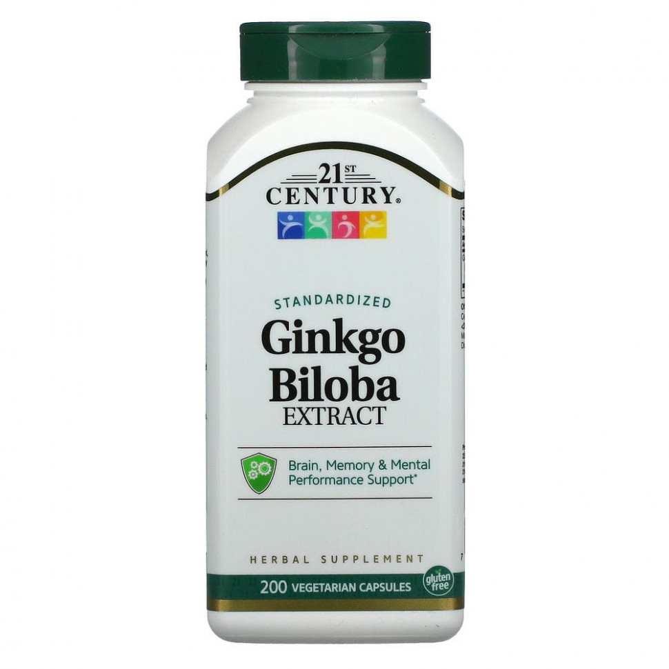   (Iherb) 21st Century,  Ginkgo biloba, , 200      -     , -, 