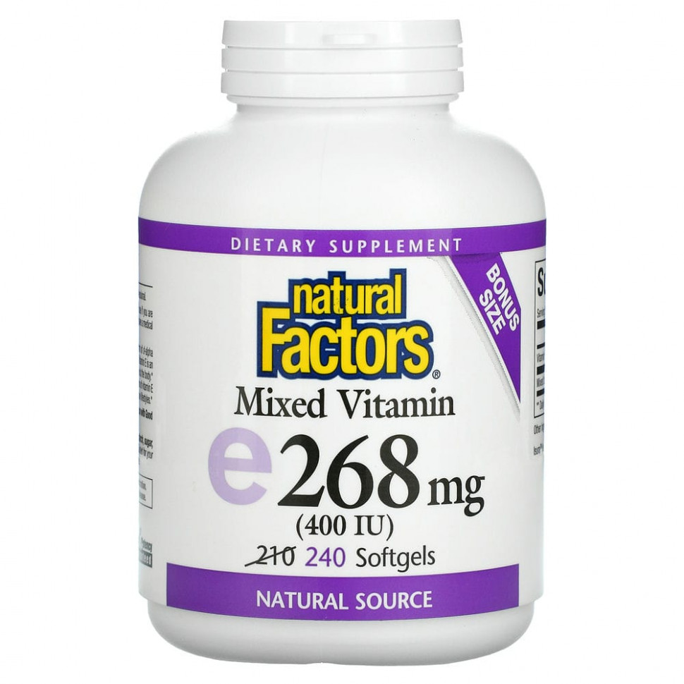 ���� ������ (Iherb) Natural Factors, ������� �, 400 ��, 240 ������ ����������� ������, ������ �� 5360 ���