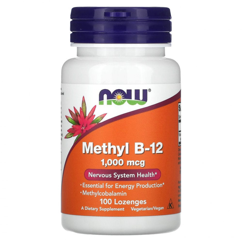 ���� ������ (Iherb) NOW Foods, Methyl B-12, ��������������, 1000 ���, 100 �������� ��� ������������, ������ �� 1510 ���
