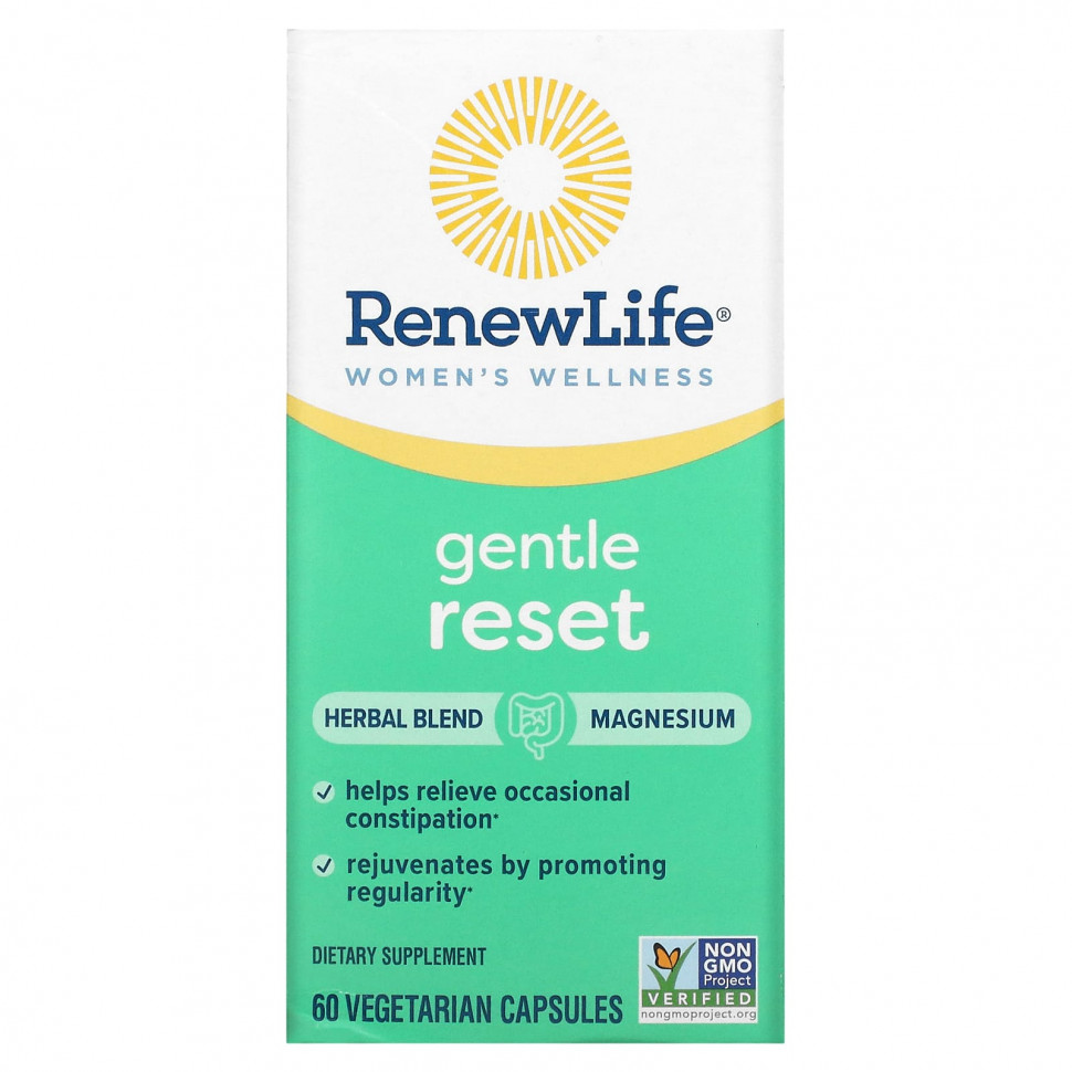   (Iherb) Renew Life, Women's Wellness, Gentle Reset , 60 Vegetarian Capsules    -     , -, 