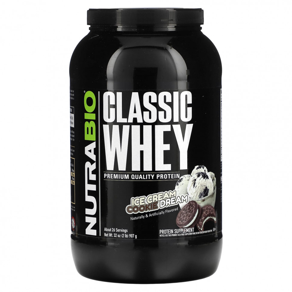 ���� ������ (Iherb) Nutrabio Labs, Classic Whey Protein, ��������� � ��������, 907 � (2 �����), ������ �� 7340 ���