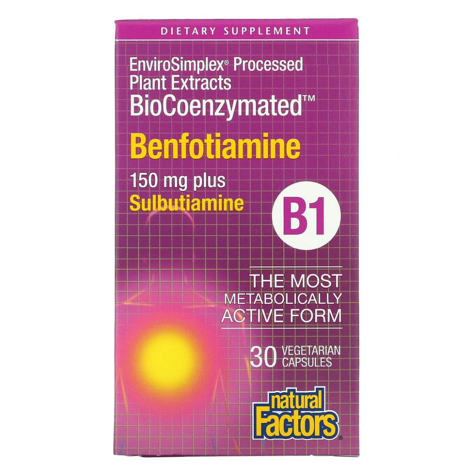   (Iherb) Natural Factors, BioCoenzymated, B1,   , 150 , 30      -     , -, 