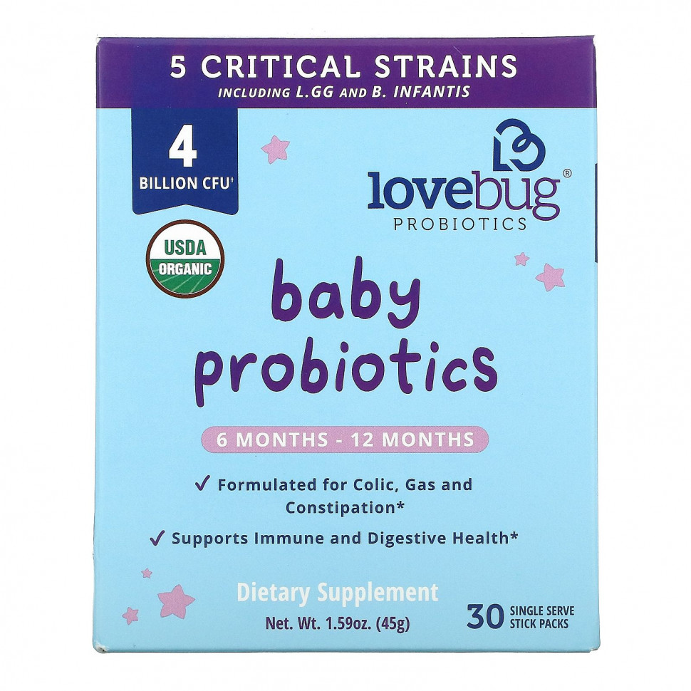   (Iherb) LoveBug Probiotics,  ,    6  12 , 4  , 30      -     , -, 