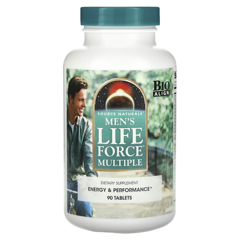   (Iherb) Source Naturals, Men's Life Force Multiple, 90     -     , -, 