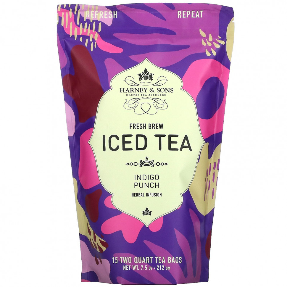 ���� ������ (Iherb) Harney & Sons, Fresh Brew Iced Tea, ������-����, 15 ������ ���������, 212 � (7,5 �����), ������ �� 4900 ���