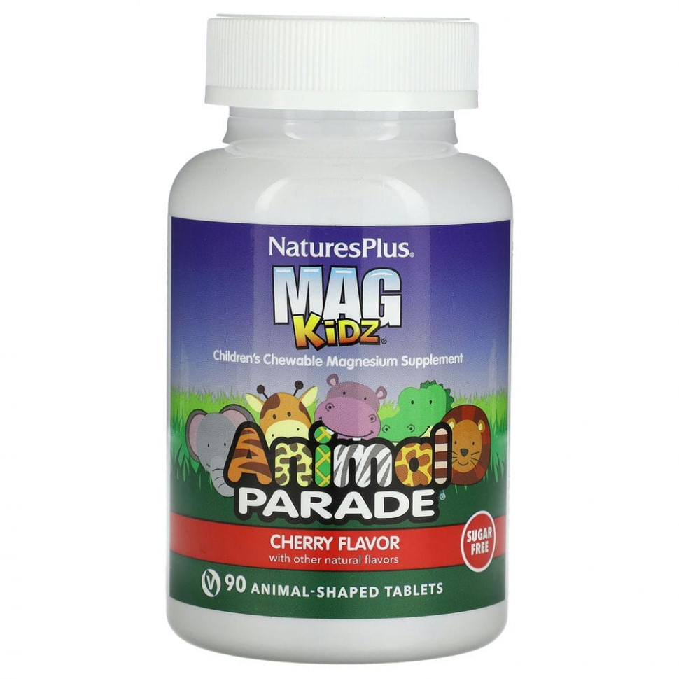 ���� ������ (Iherb) NaturesPlus, Animal Parade, MagKidz, ������ ��� �����, ����������� �������� ����, 90 �������� � ����� ��������, ������ �� 2100 ���