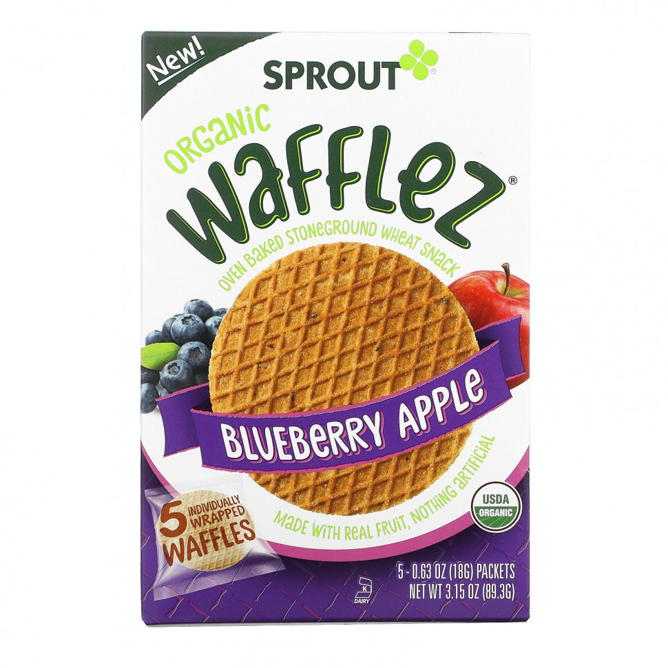   (Iherb) Sprout Organic,  Wafflez,   , 5 , 18 ,   1200 