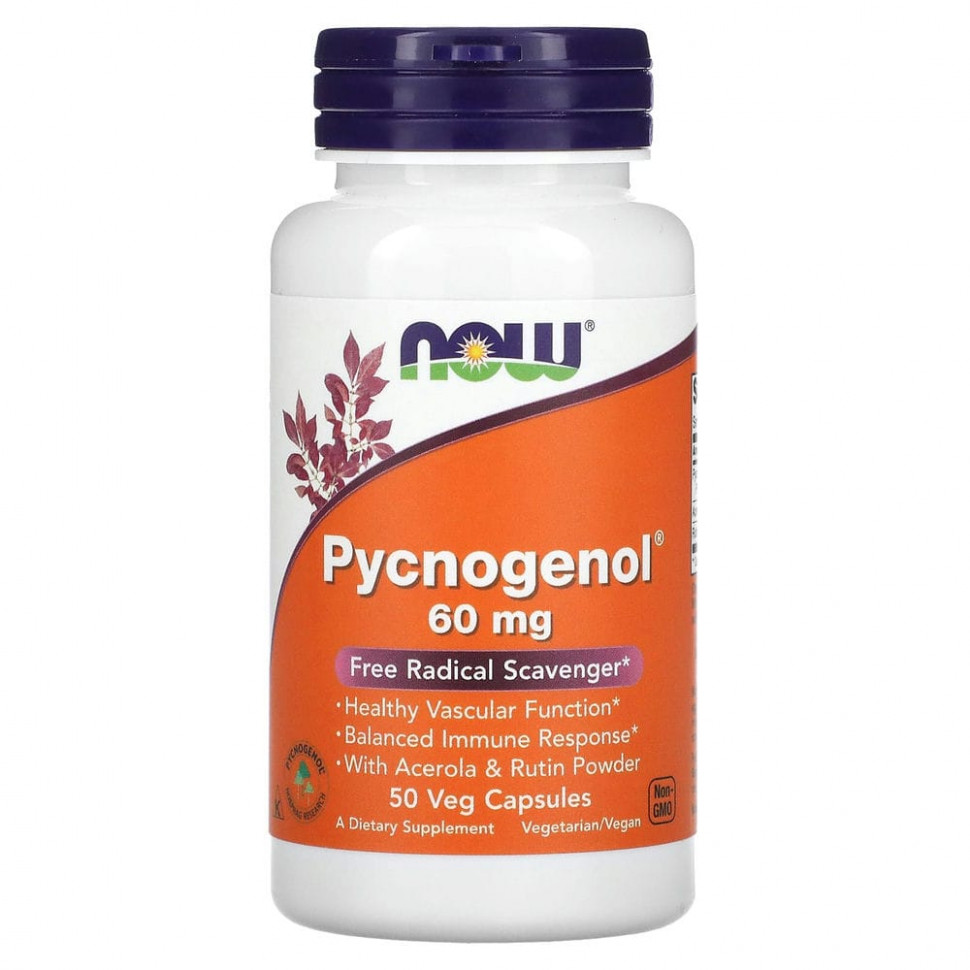   (Iherb) NOW Foods, Pycnogenol (), 60 , 50      -     , -, 