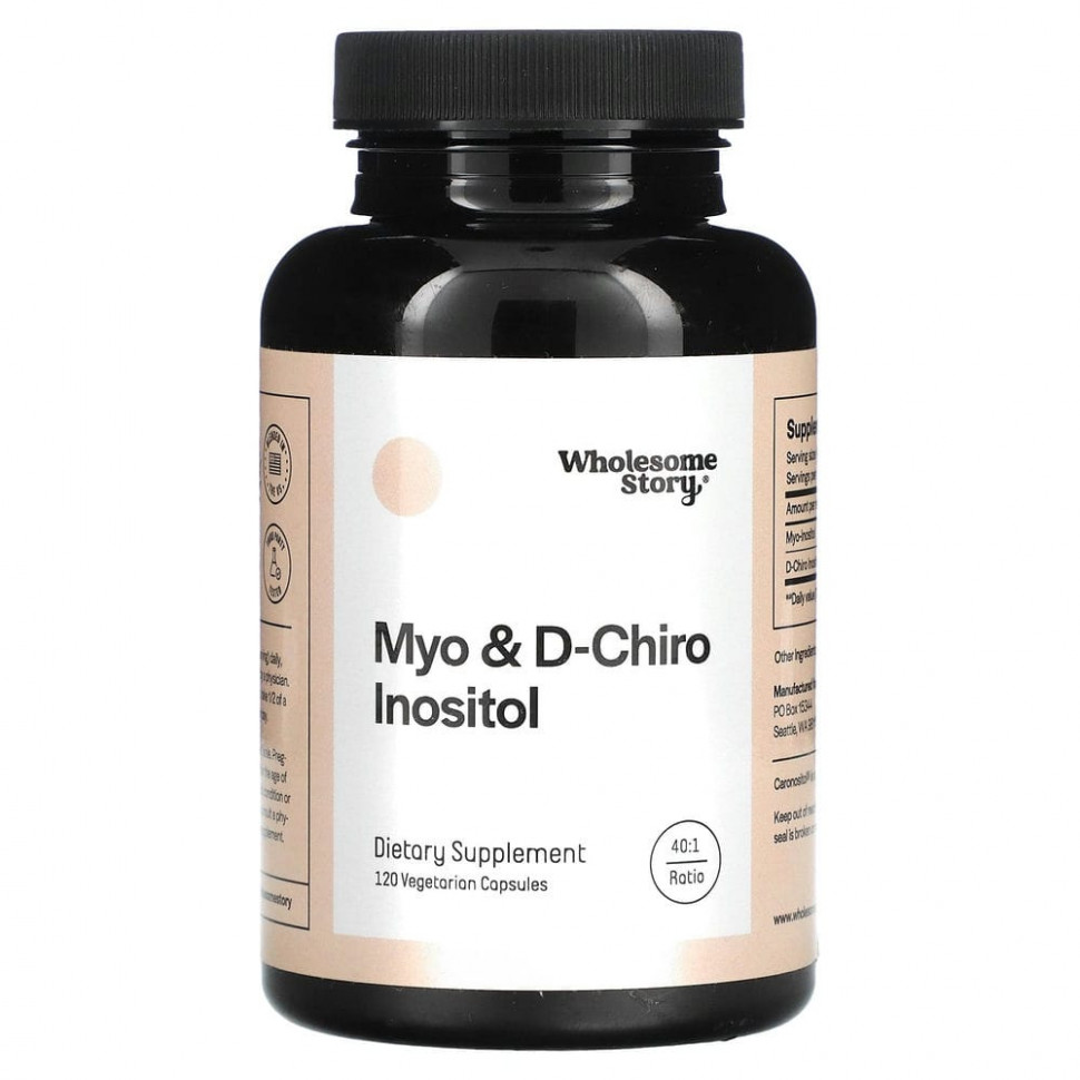 ���� ������ (Iherb) Wholesome Story, Myo � D-����-������, 120 �������������� ������, ������ �� 4420 ���