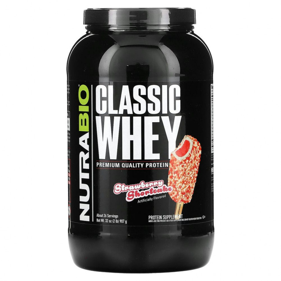 ���� ������ (Iherb) Nutrabio Labs, Classic Whey Protein, ���������� �������� �������, 907 � (2 �����), ������ �� 7340 ���
