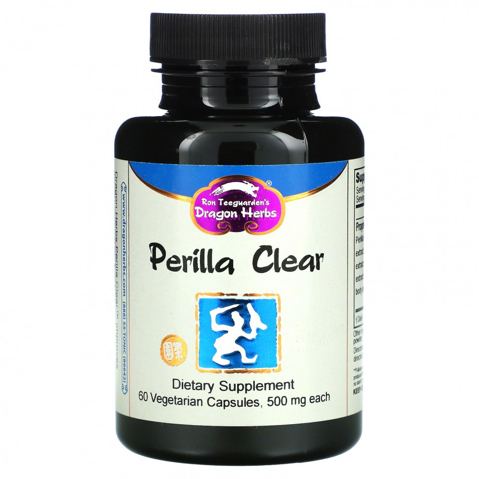   (Iherb) Dragon Herbs, Perilla Clear, 500 , 60      -     , -, 