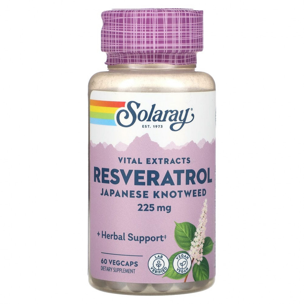 ���� ������ (Iherb) Solaray, Vital Extracts, ����������� ��������� �������, 225 ��, 60 ������������ ������, ������ �� 4170 ���