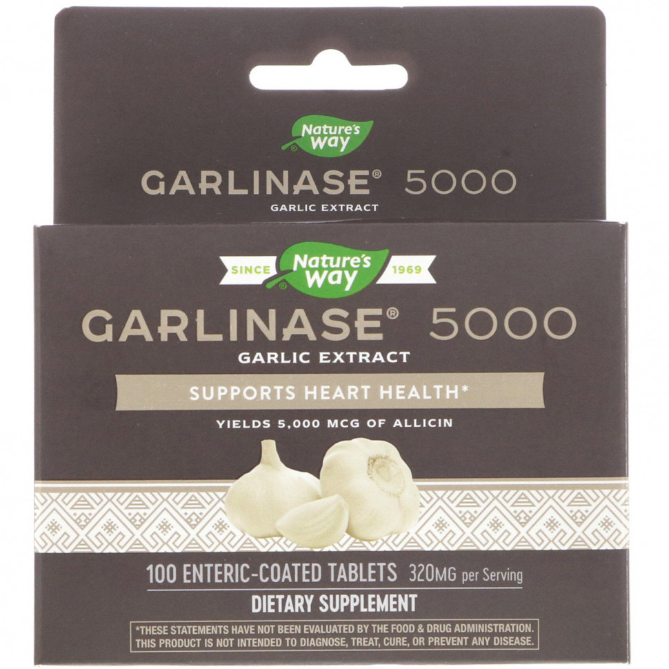   (Iherb) Nature's Way, Garlinase 5000, 320 , 100 ,  - ,   5400 