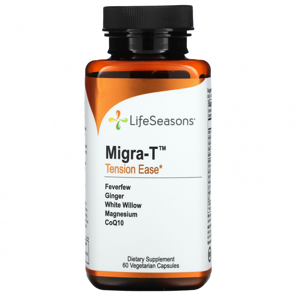   (Iherb) LifeSeasons, Migra-T, Tension Ease, 60      -     , -, 