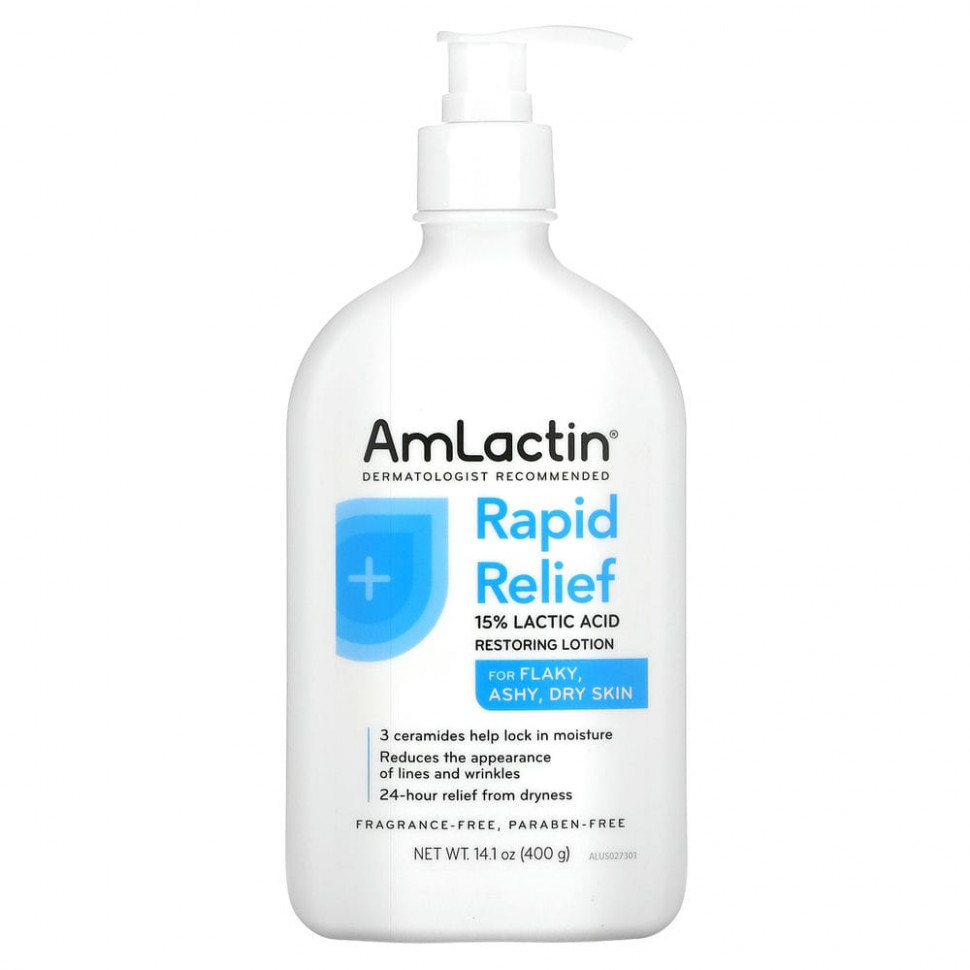 ���� ������ (Iherb) AmLactin, Rapid Relief, ����������������� ������ ��� ����, ��� �������, 400 � (14,1 �����), ������ �� 5290 ���