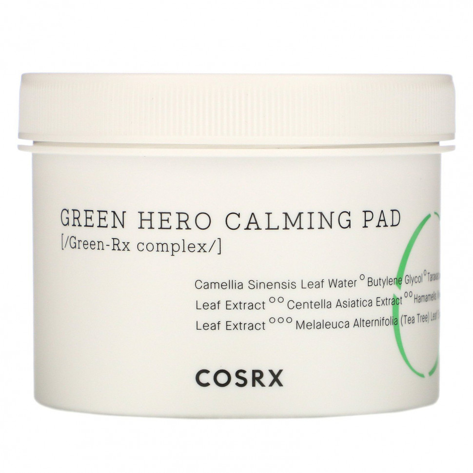 ���� ������ (Iherb) Cosrx, One Step Green Hero Calming Pad, ������������� �����, 70 ��., 135 �� (4,56 ����. �����), ������ �� 3710 ���