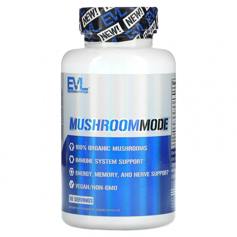   (Iherb) EVLution Nutrition, MushroomMode, 90      -     , -, 