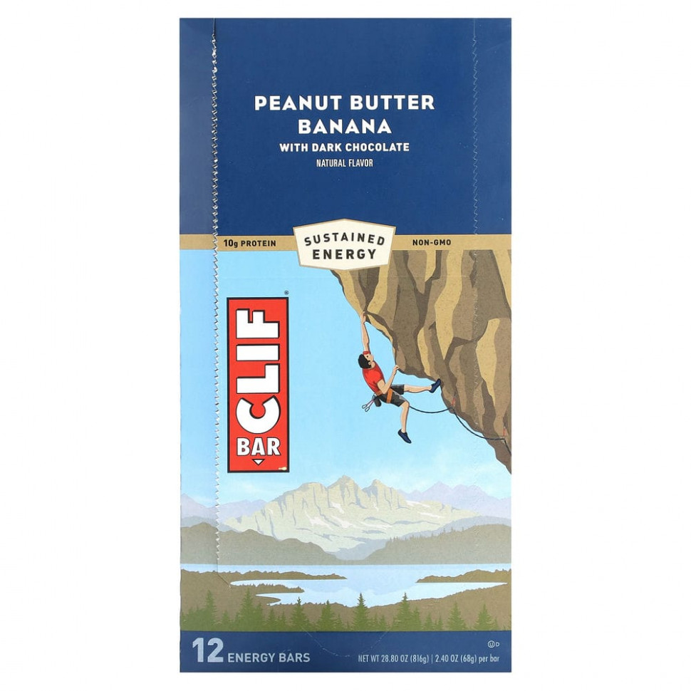 ���� ������ (Iherb) Clif Bar, Energy Bar, ���������� ����� � ����� � ������ ���������, 12 ���������� �� 68 � (2,40 �����), ������ �� 6060 ���