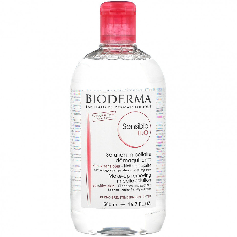 ���� ������ (Iherb) Bioderma, Sensibio H2O, ������� ������ ��� ������ �������, 500 �� (16,7 ����. �����), ������ �� 3850 ���