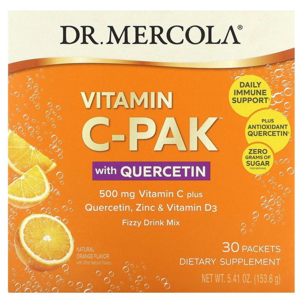 ���� ������ (Iherb) Dr. Mercola, ������� C-PAK � �����������, ����������� ��������, 500 ��, 30 ��������� �� 5,12 � (0,18 �����), ������ �� 8220 ���