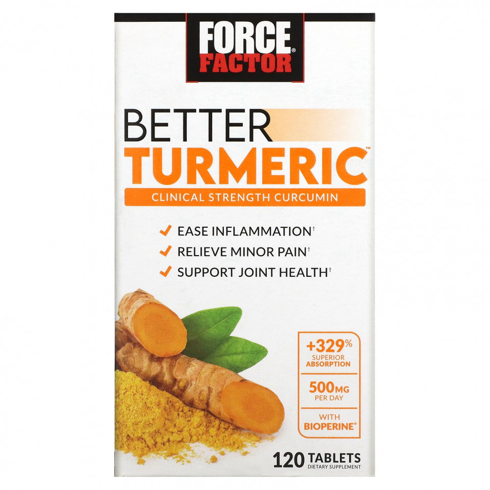   (Iherb) Force Factor, Better Turmeric, 120 ,   4010 