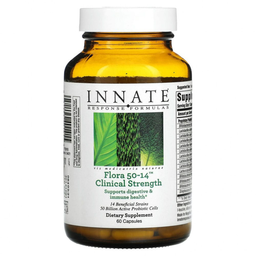 ���� ������ (Iherb) Innate Response Formulas, Flora 50-14, ������ � ���������� �������������� ��������������, 60 ������, ������ �� 13850 ���