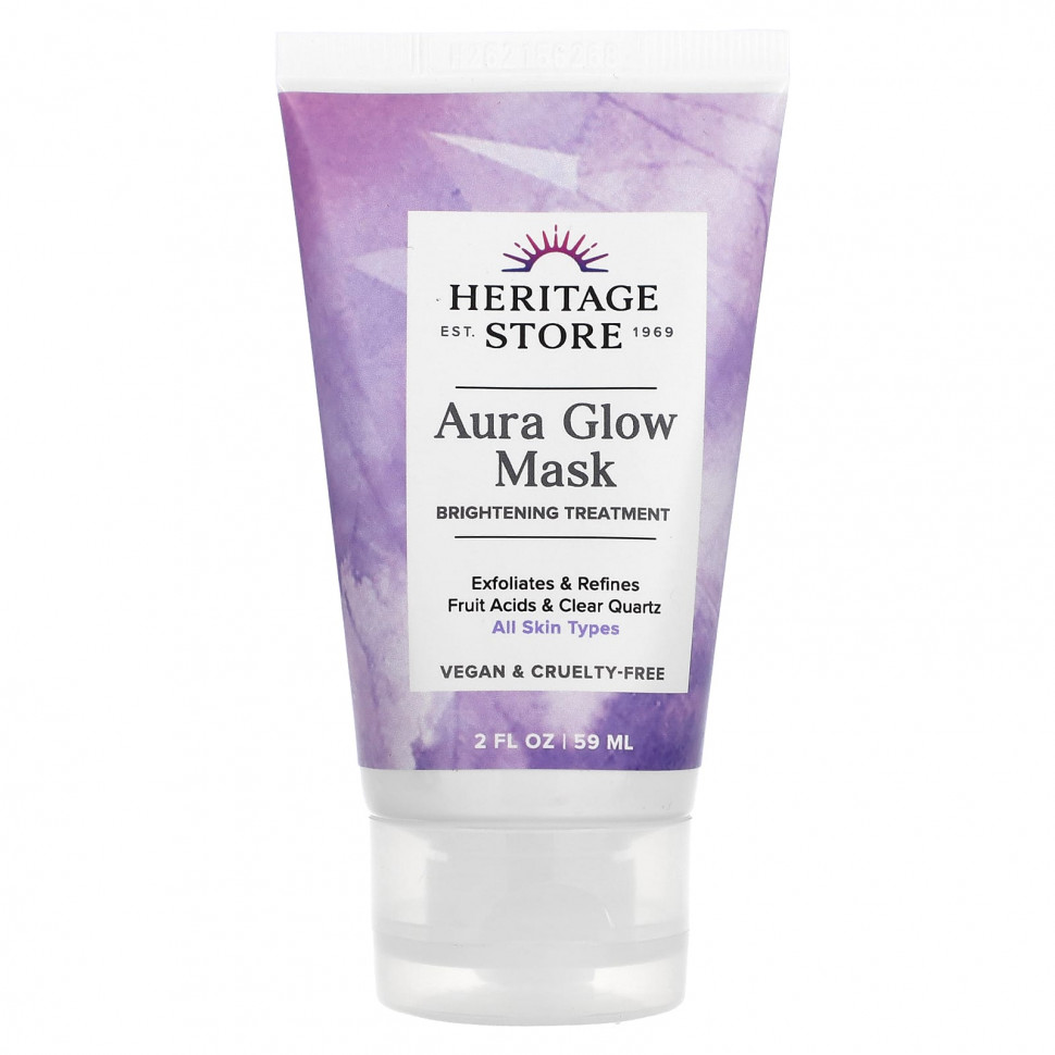 ���� ������ (Iherb) Heritage Store, Aura Glow Beauty Mask, ��� ���� ����� ����, 59 �� (2 ����. �����), ������ �� 2120 ���