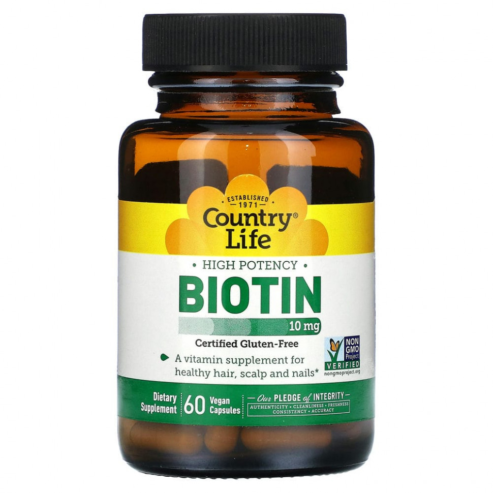 ���� ������ (Iherb) Country Life, ������, ������� �������������, 10 ��, 60 ��������� ������, ������ �� 2990 ���