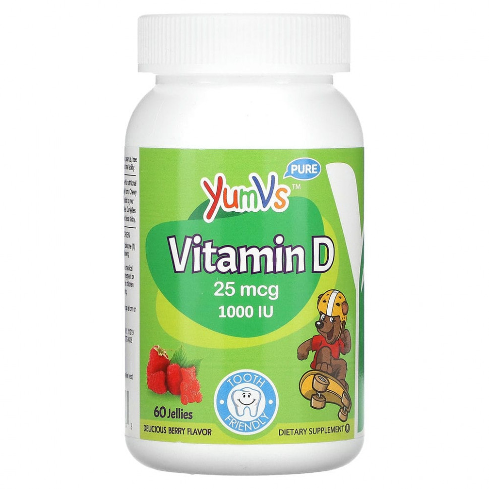   (Iherb) YumV's,  D,   , 1000 , 60      -     , -, 