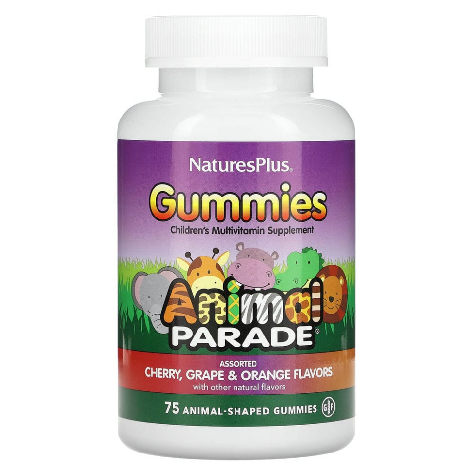   (Iherb) NaturesPlus, Source of Life,    Animal Parade,   ,   , 75         -     , -, 