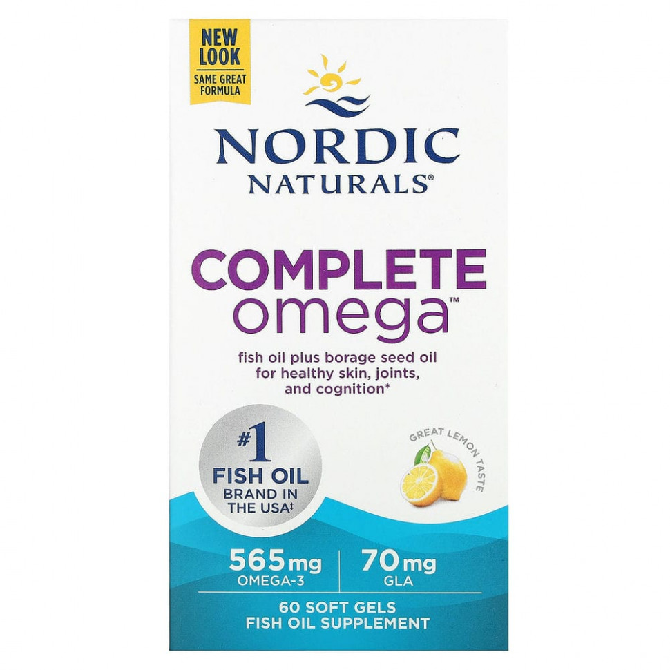 ���� ������ (Iherb) Nordic Naturals, Complete Omega, �����, 60 ������ ��������, ������ �� 3360 ���