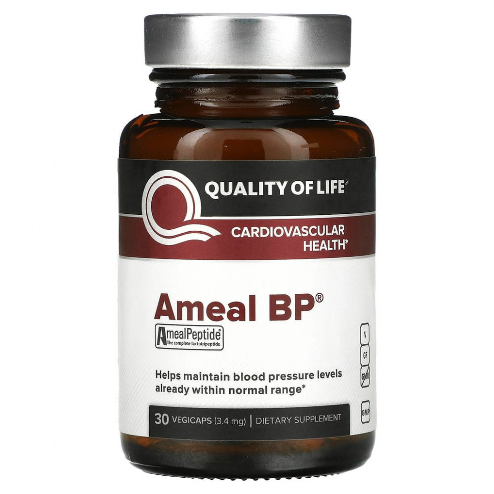   (Iherb) Quality of Life Labs, Ameal BP,  - , 3,4 , 30    ,   4380 