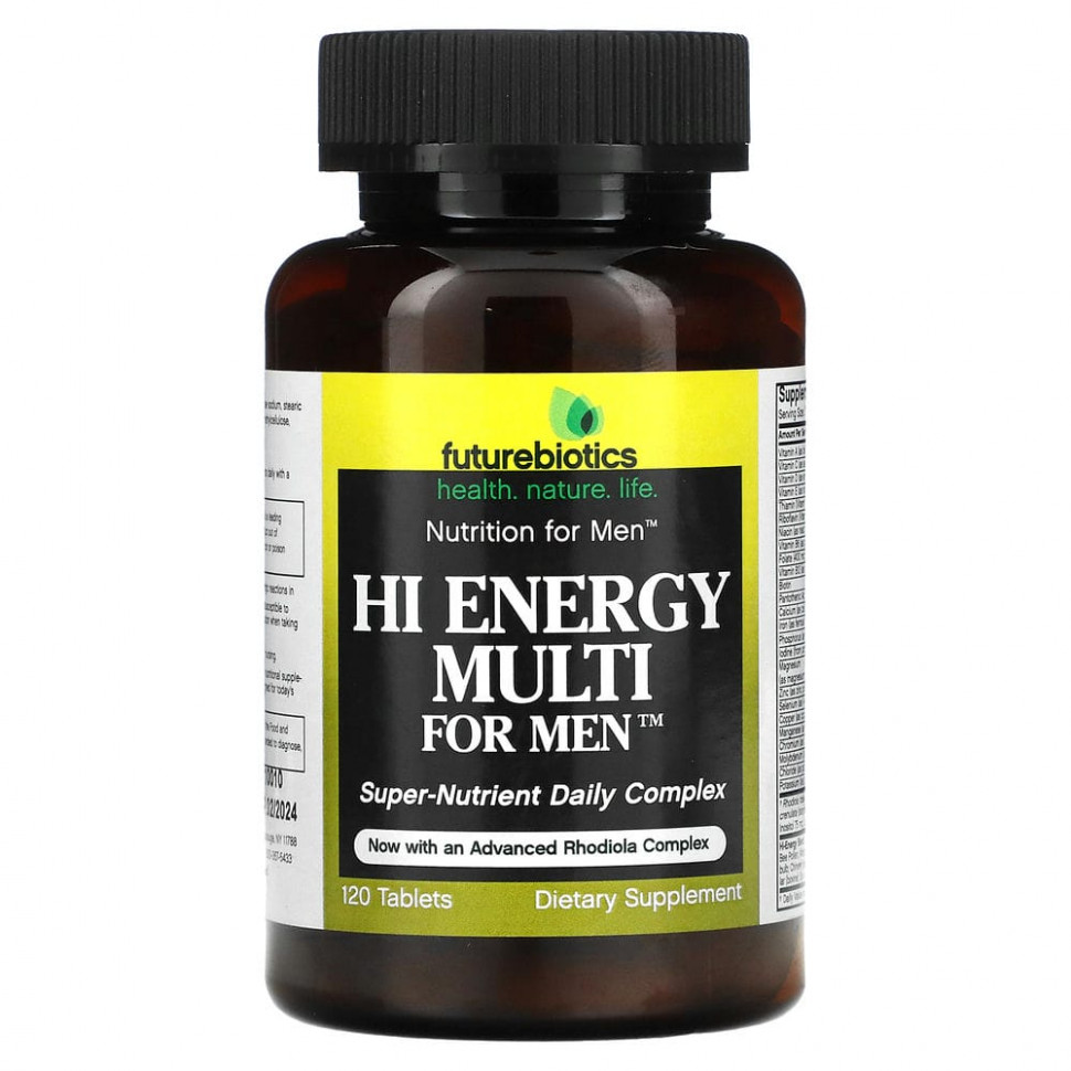   (Iherb) FutureBiotics, Hi Energy Multi,  , 120     -     , -, 