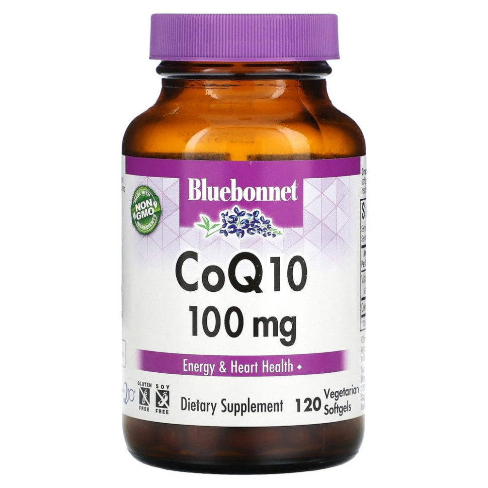 ���� ������ (Iherb) Bluebonnet Nutrition, CoQ10, 100 ��, 120 ����������� ������, ������ �� 6410 ���
