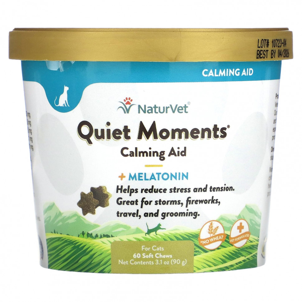 ���� ������ (Iherb) NaturVet, ������������� �������� Quiet Moments + ���������, ��� �����, 60 ����������� ��������, 90 � (3,1 �����), ������ �� 1500 ���