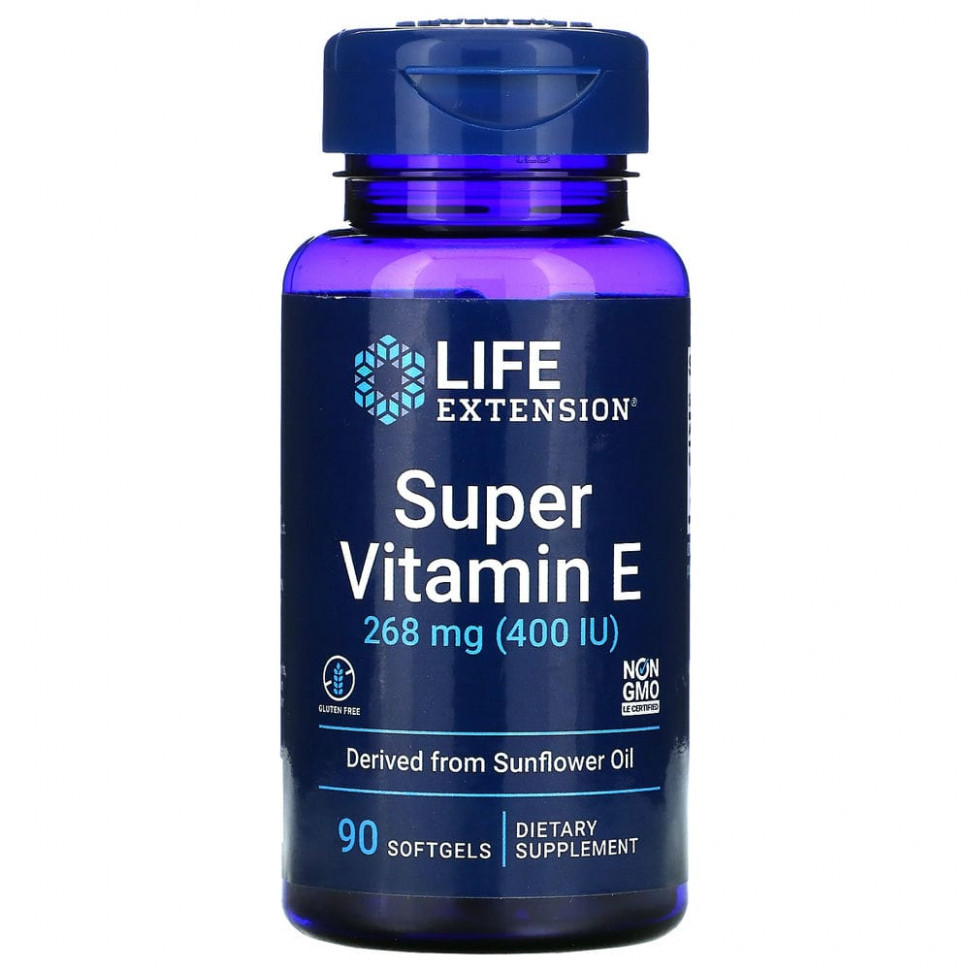   (Iherb) Life Extension,  E, 268  (400 ), 90     -     , -, 